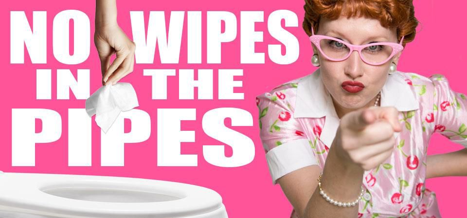 No Wipes In Your Pipes!!