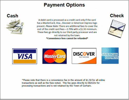 Payment Options Flyer