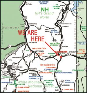Map of Gorham NH