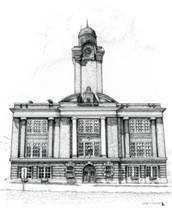 Drawing of Town Hall